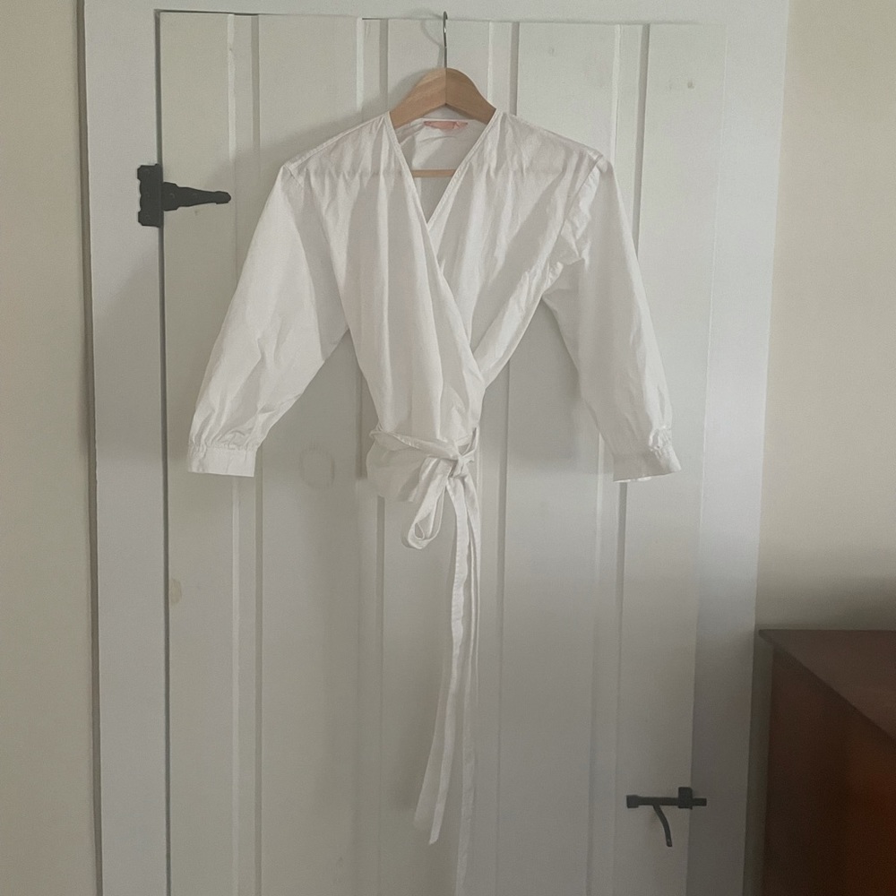 Everlane Cotton Poplin Wrap Shirt